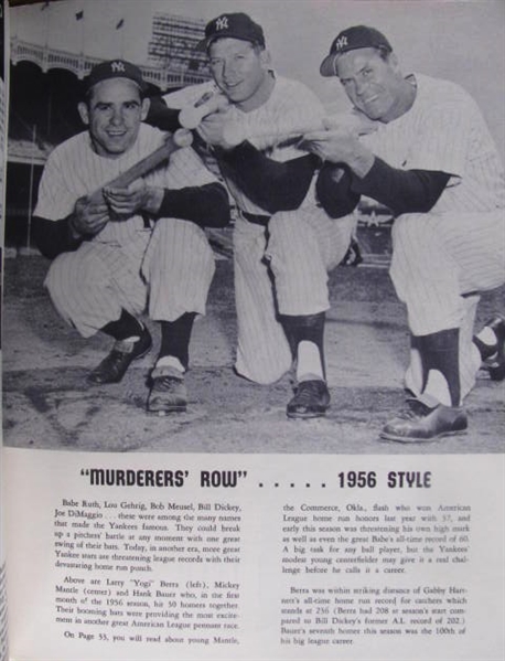 1956 NEW YORK YANKEES YEARBOOK - REVISED EDITION