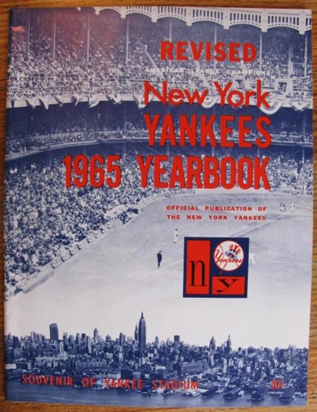 1965 NEW YORK YANKEES OFFICAL YEARBOOK