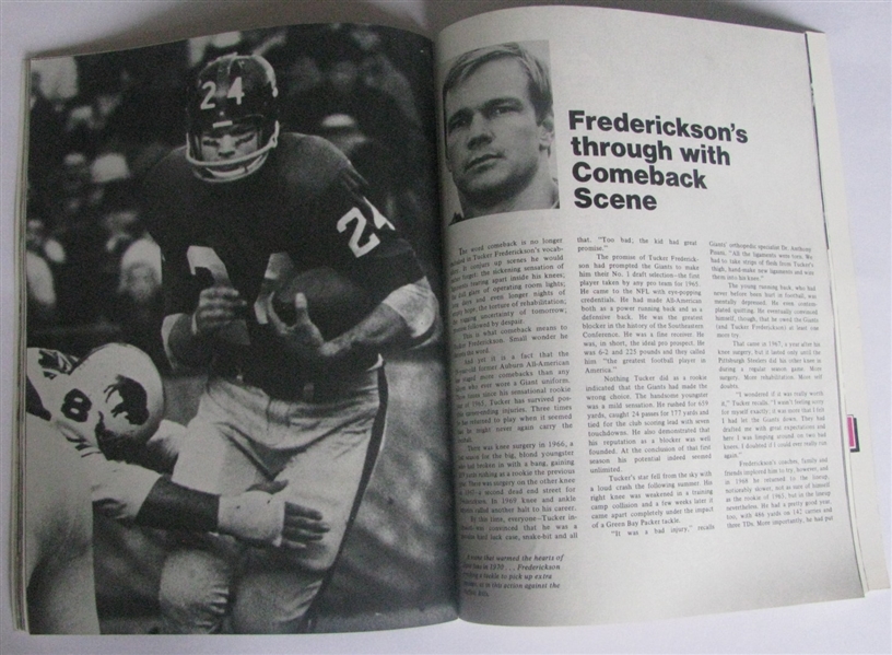 1971 NEW YORK GIANTS YEARBOOK