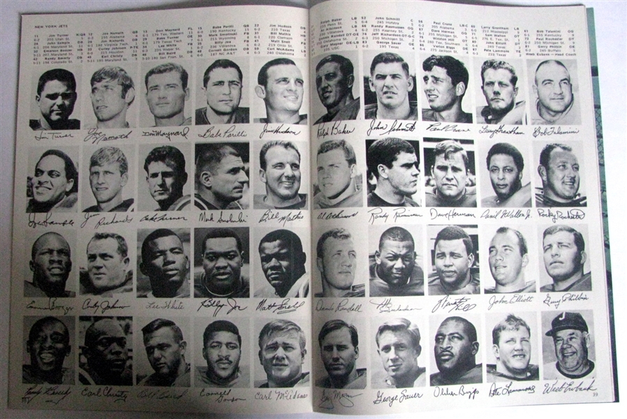 1968 AFL AUTOGRAPH YEARBOOK