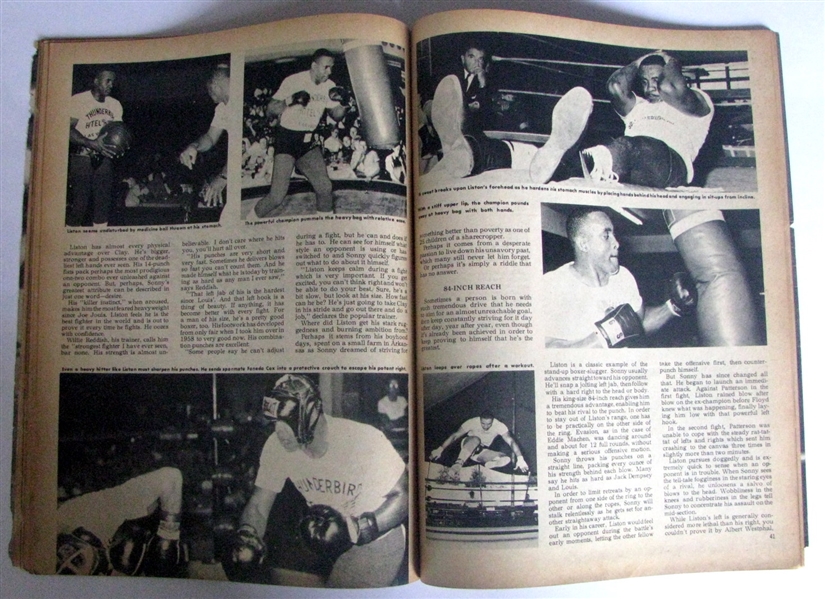 1964 LISTON - CLAY FIGHT OF THE CENTURY MAGAZINE