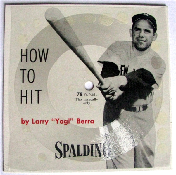 50's YOGI BERRA HOW TO HIT SPALDING RECORD