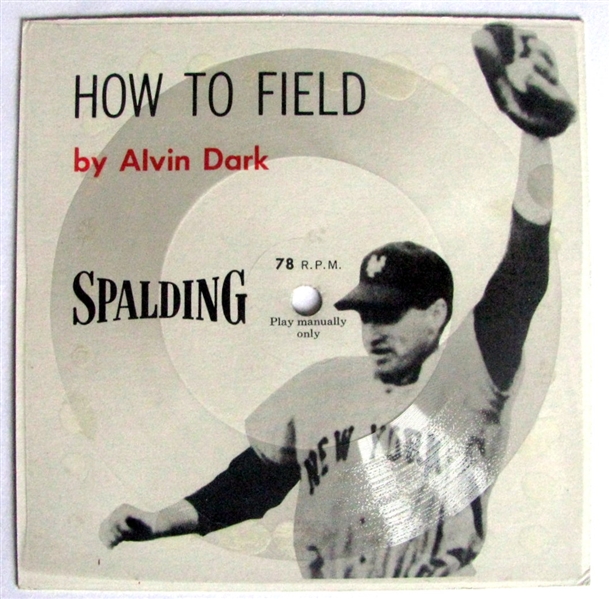 50's ALVIN DARK HOW TO FIELD SPALDING RECORD