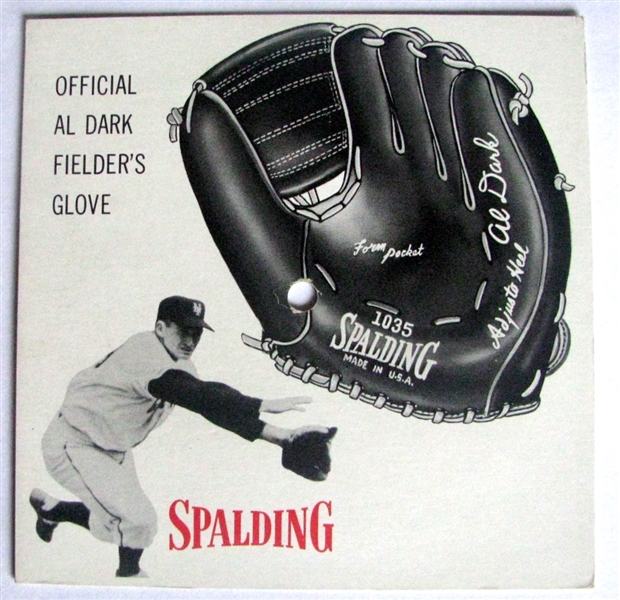 50's ALVIN DARK HOW TO FIELD SPALDING RECORD