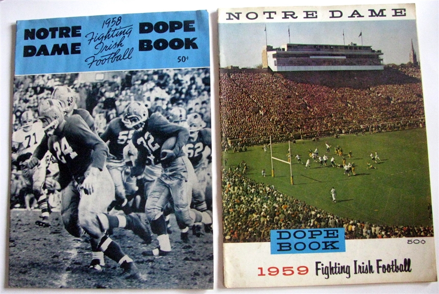 50's/60's NOTRE DAME YEARBOOKS - 8 DIFFERENT