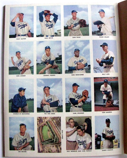 1955 BROOKLYN DODGERS STAMP BOOK