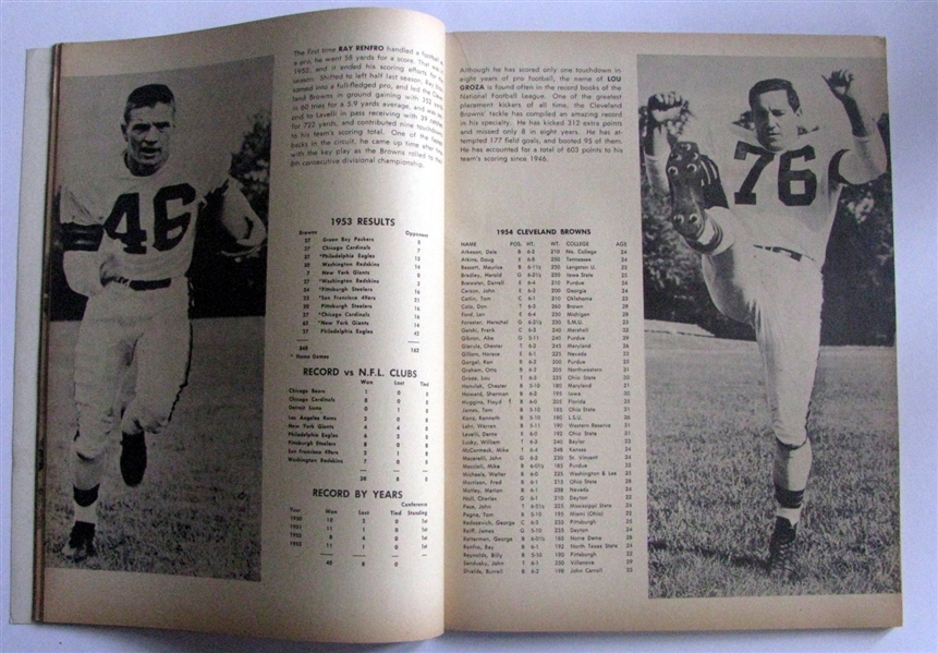 1954 PRO-FOOTBALL YEARBOOK