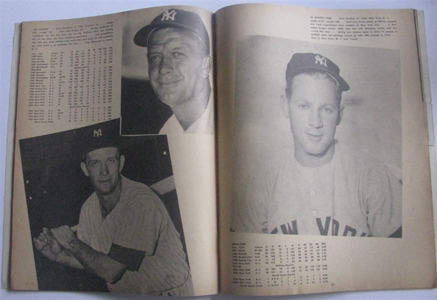 1955 NEW YORK YANKEES YEARBOOK