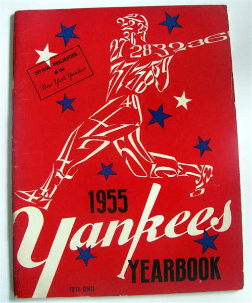 1955 OFFICIAL NEW YORK YANKEES YEARBOOK