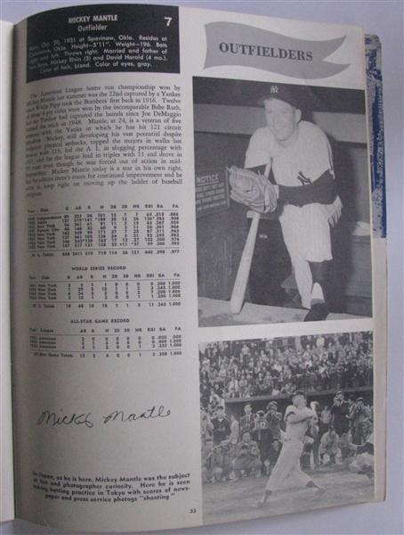 1956 NEW YORK YANKEES YEARBOOK