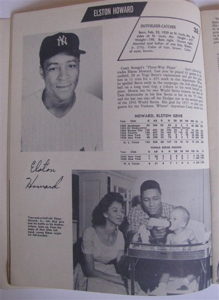 1957 NEW YORK YANKEES YEARBOOK - JAY ISSUE