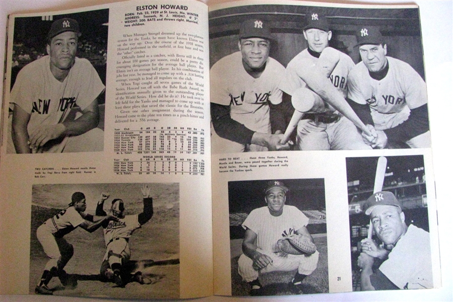 1959 NEW YORK YANKEES YEARBOOK - JAY ISSUE