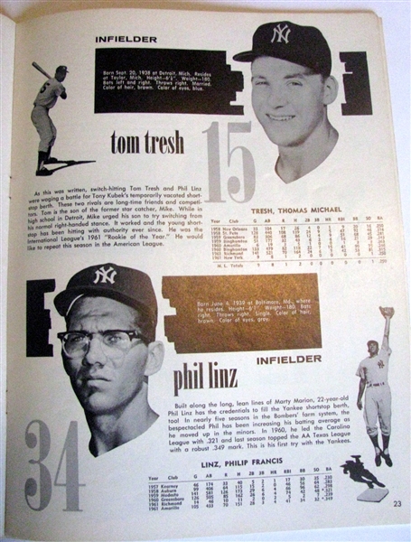 1962 NEW YORK YANKEES YEARBOOK