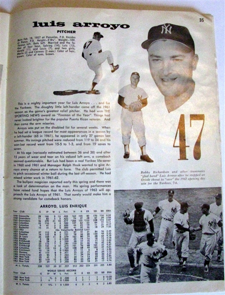 1963 NEW YORK YANKEES YEARBOOK