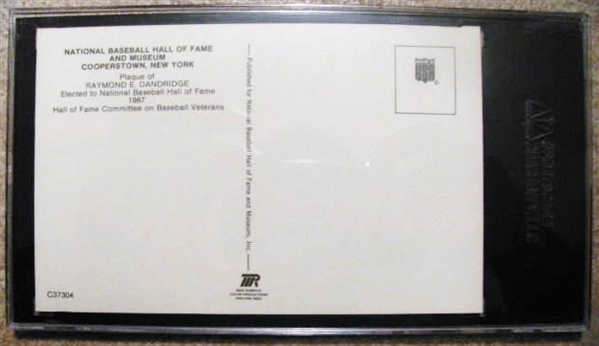 RAY DANDRIDGE SIGNED HOF POST CARD - SGC SLABBED & AUTHENTICATED