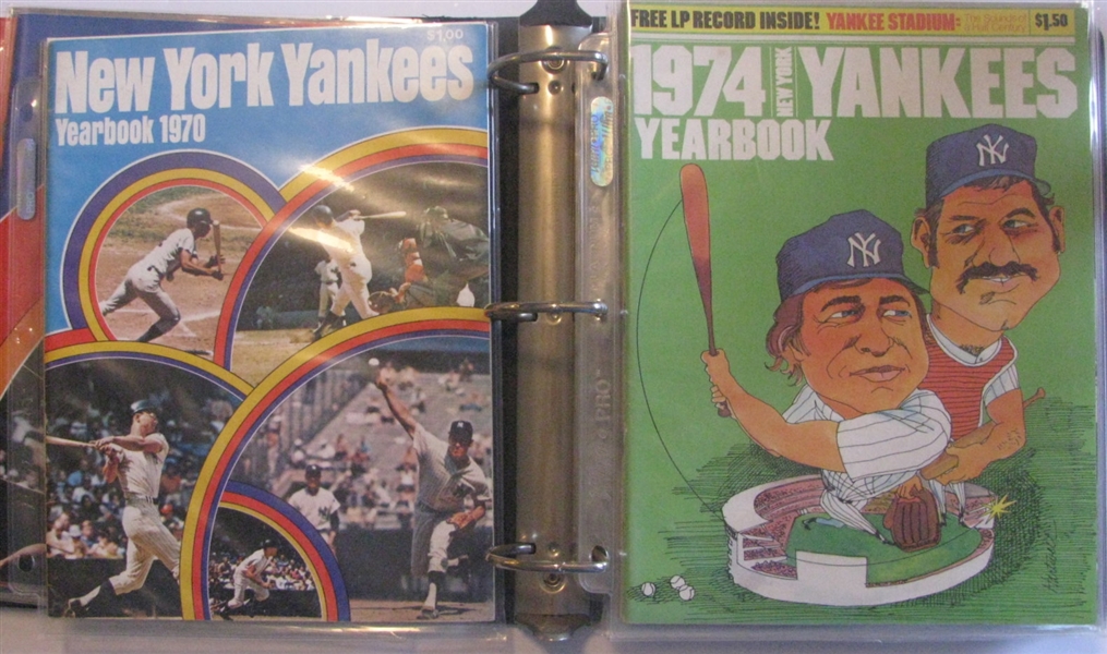 1970- 1979 NEW YORK YANKEES YEARBOOKS - 11 TOTAL