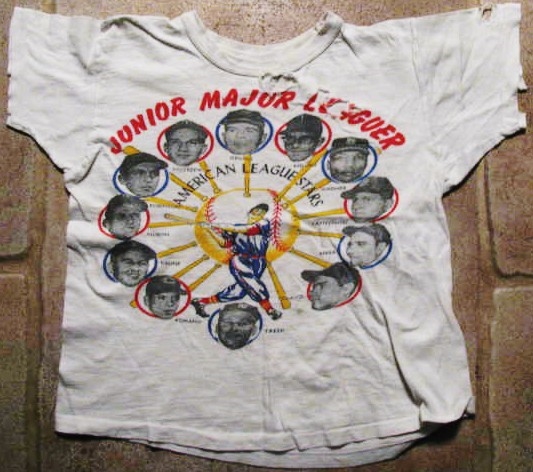 60's AMERICAN LEAGUE STARS SHIRT w/ YASTRZEMSKI - BERRA - KILLEBREW - KALINE