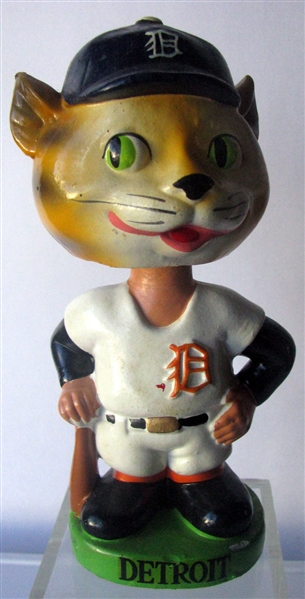 60's DETROIT TIGERS GREEN BASE BOBBING HEAD