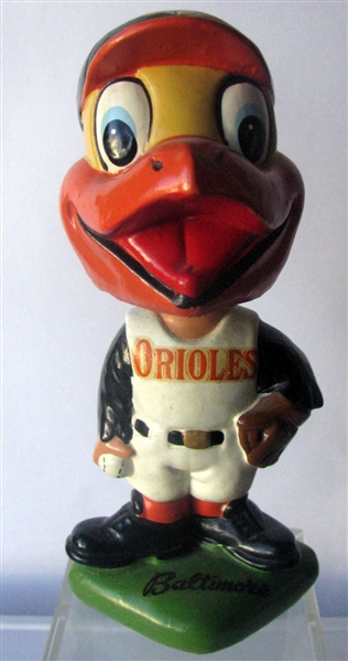 60's BALTIMORE ORIOLES GREEN BASE BOBBING HEAD