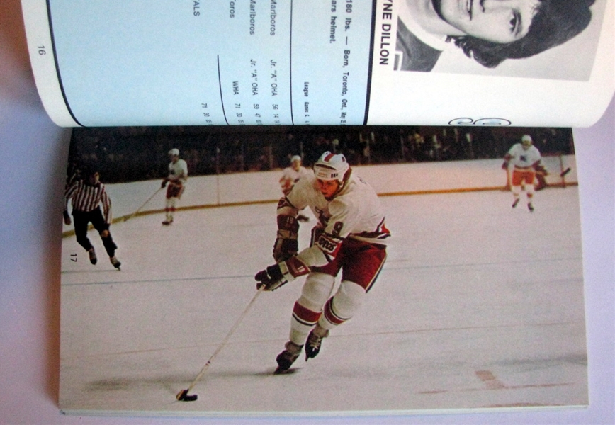 1974/75 WHA TORONTO TOROS MEDIA GUIDE