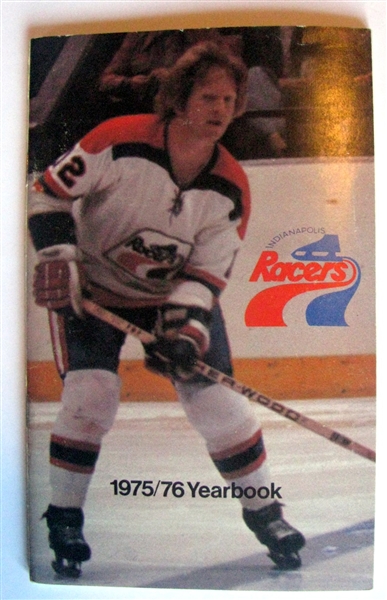 1975/76 WHA INDIANAPOLIS RACERS YEARBOOK