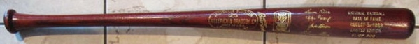 1963 BASEBALL HOF BAT w/ CLARKSON - FLICK - RICE & RIXEY