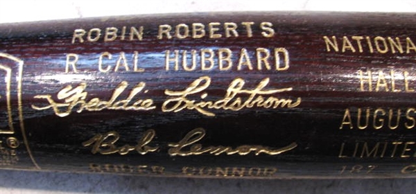 1976 BASEBALL HOF BAT SIGNED BY ROBIN ROBERTS w/ SGC COA