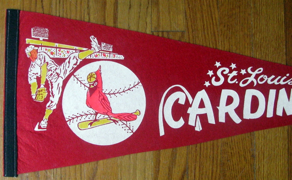 VINTAGE 60's ST. LOUIS CARDINALS PENNANT