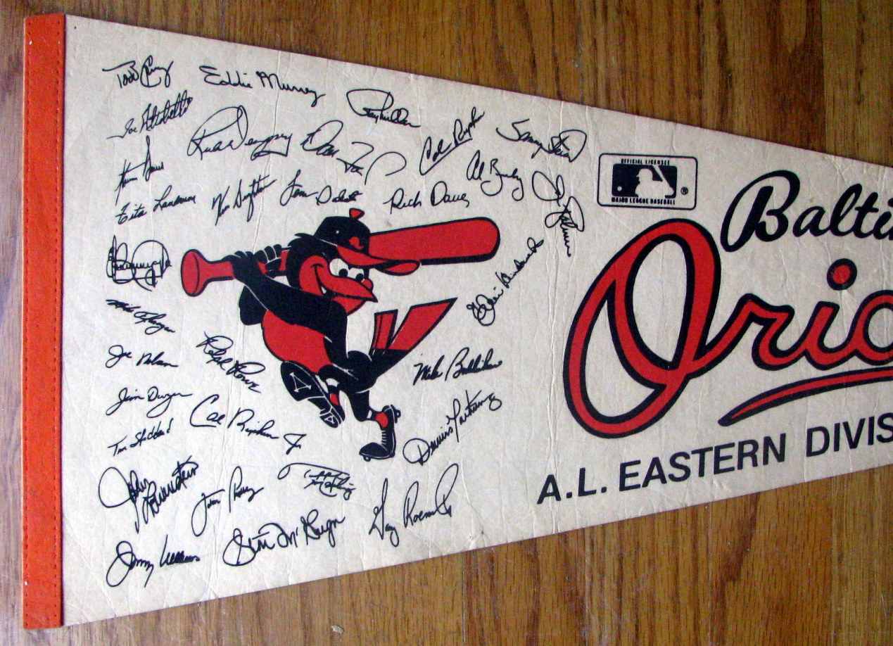 Lot Detail - 1983 BALTIMORE ORIOLES WORLD SERIES PENNANT