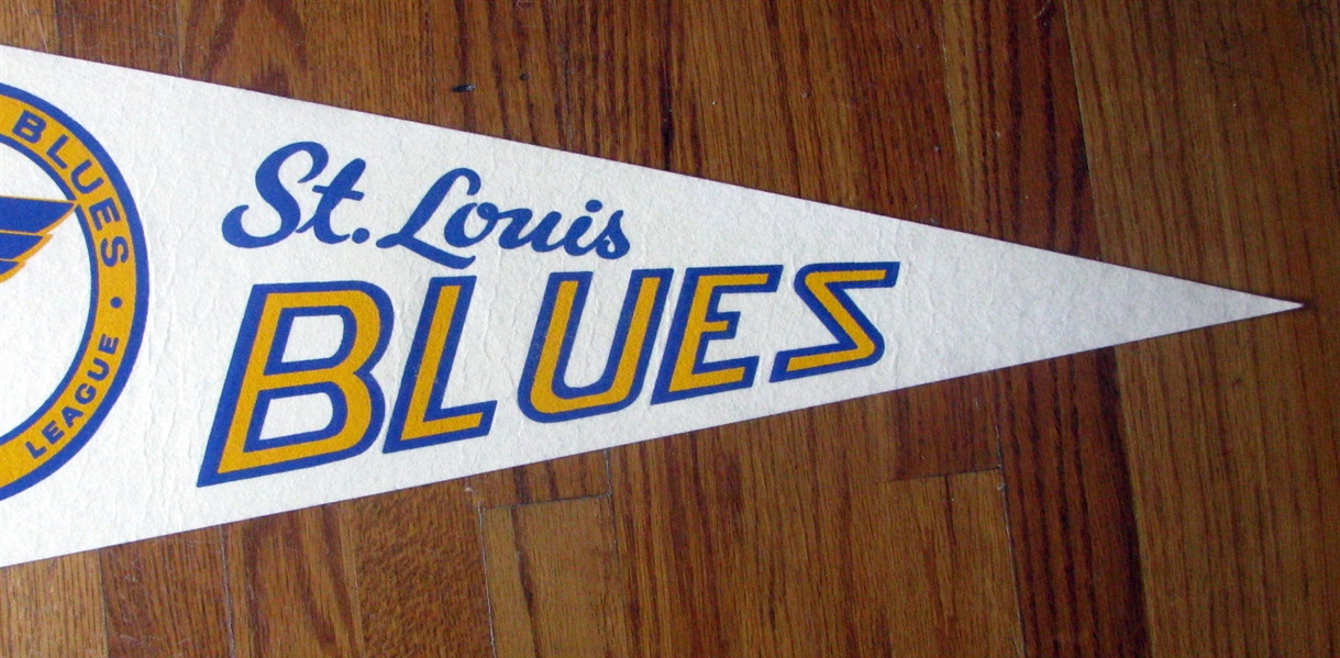 VINTAGE 60's ST. LOUIS BLUES PENNANT