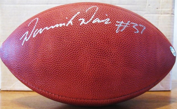 DOMANICK DAVIS #37 SIGNED FOOTBALL w/ TRISTAR AUTHENTICATION