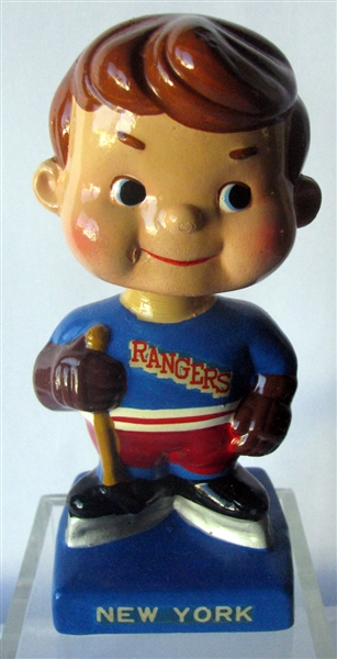 60's NEW YORK RANGERS INTERMEDIATE HIGH SKATE BOBBING HEAD