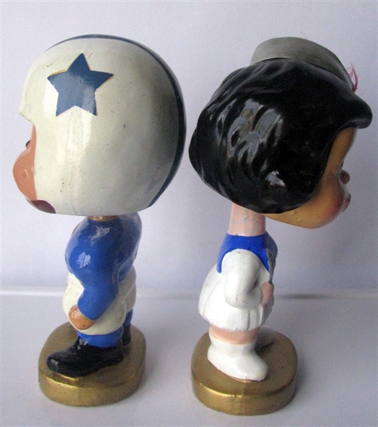 60's DALLAS COWBOYS KISSING PAIR BOBBING HEADS