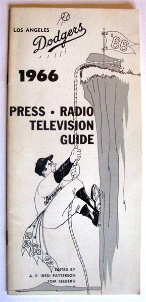 1966 LOS ANGELES DODGERS MEDIA GUIDE