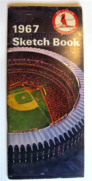 1967 ST. LOUIS CARDINALS SKETCH BOOK / MEDIA GUIDE