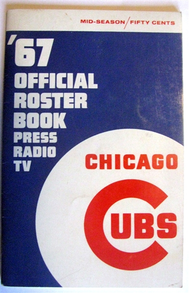 1967 CHICAGO CUBS MEDIA GUIDE