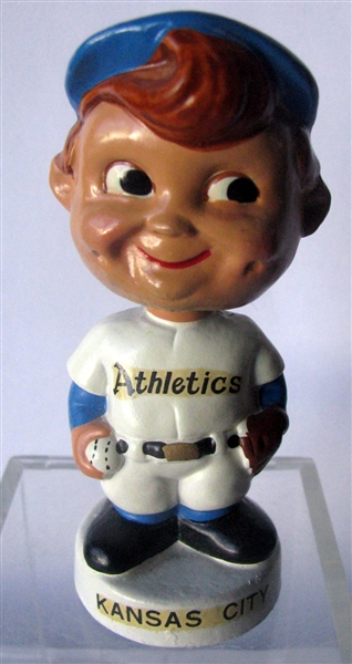 60's KANSAS CITY ATHLETICS mini BOBBING HEAD