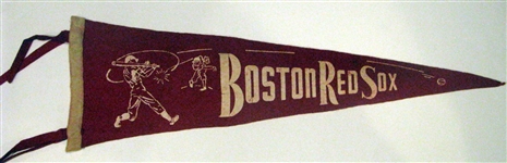 40s BOSTON RED SOX 3/4 SIZE PENNANT