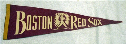 40s BOSTON RED SOX 3/4 SIZED PENNANT