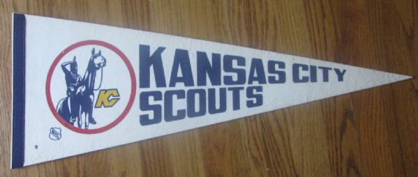 70's KANSAS CITY SCOUTS NHL PENNANT