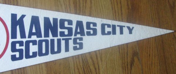 70's KANSAS CITY SCOUTS NHL PENNANT