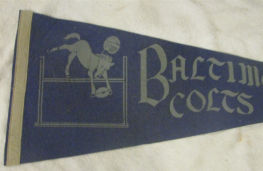 50's BALTIMORE COLTS PENNANT