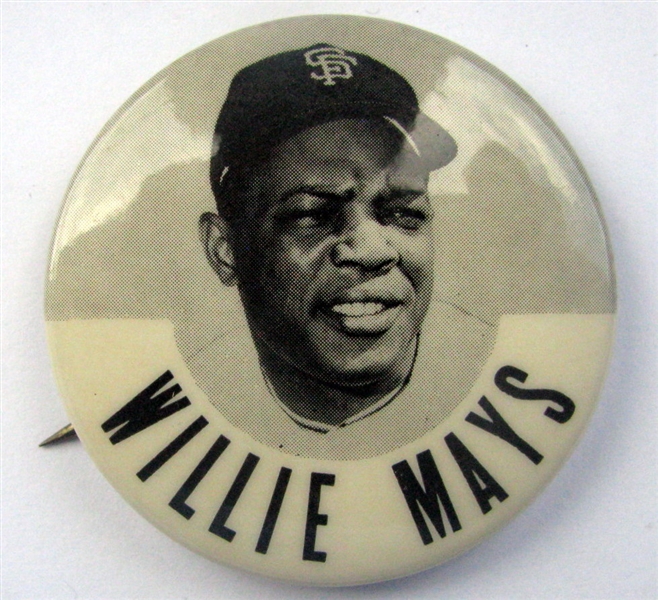 60's WILLIE MAYS PM-10 PIN - S.F. GIANTS