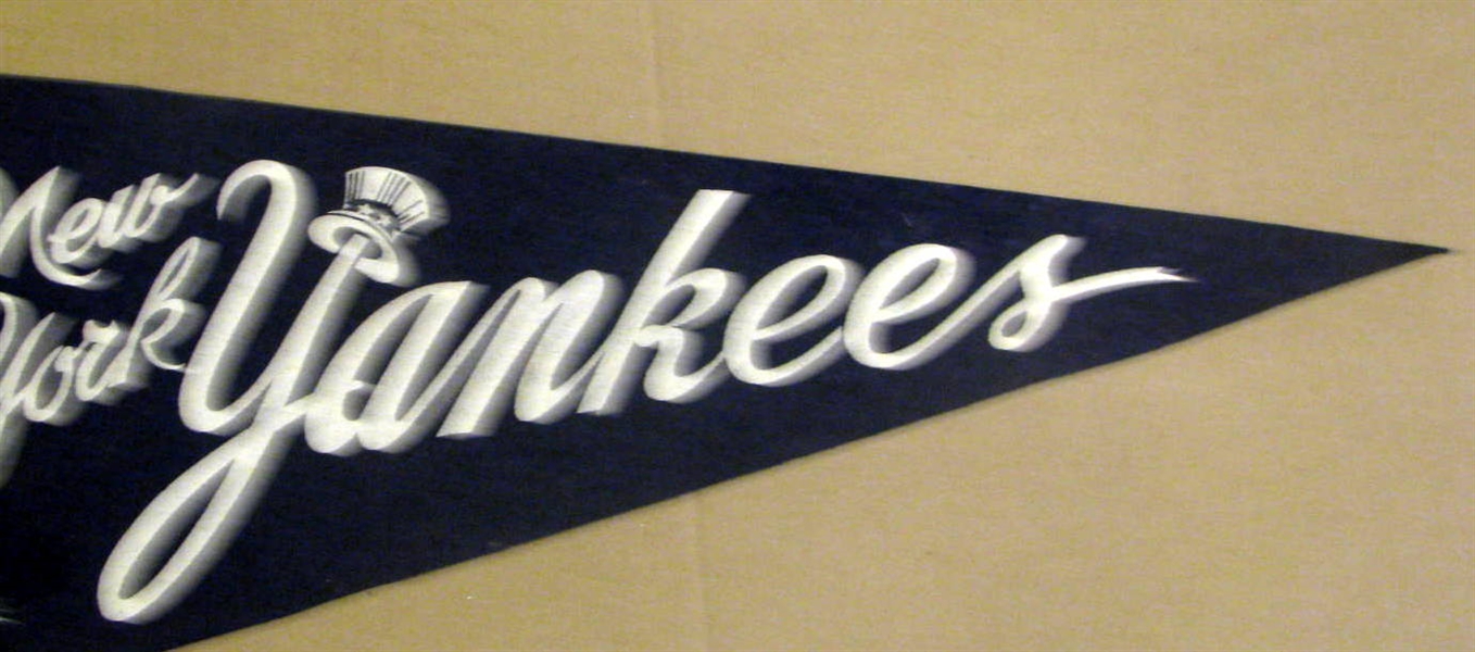 50's NEW YORK YANKEES FULL SIZED PENNANT