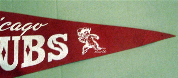 50's CHICAGO CUBS WRIGLEY FIELD PENNANT