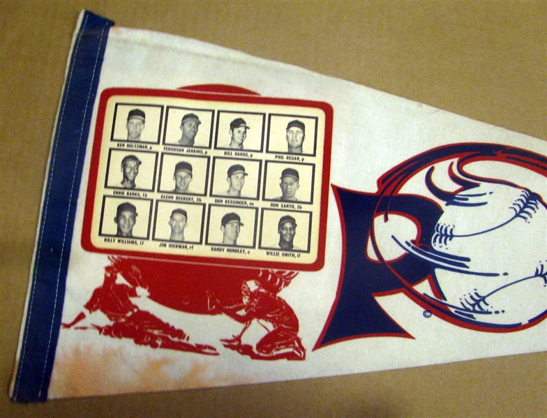 60's CHICAGO CUBS CUB POWER PHOTO PENNANT