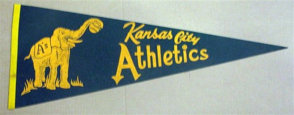 60's KANSAS CITY ATHLETICS PENNANT