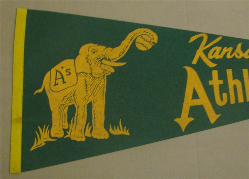 60's KANSAS CITY ATHLETICS PENNANT