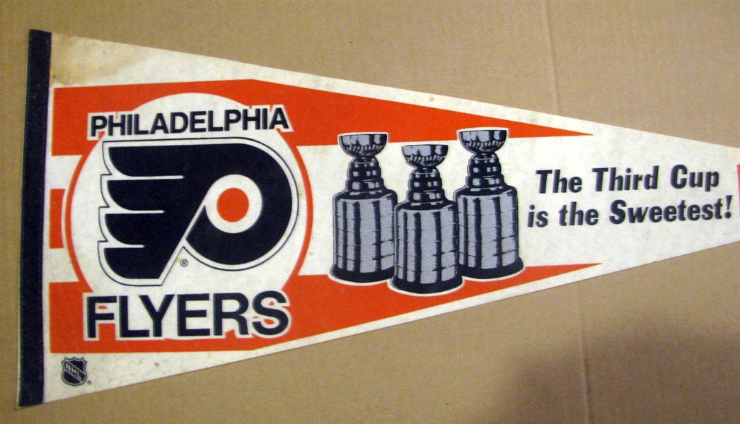 VINTAGE PHILADELPHIA FLYERS PENNANTS - 2 