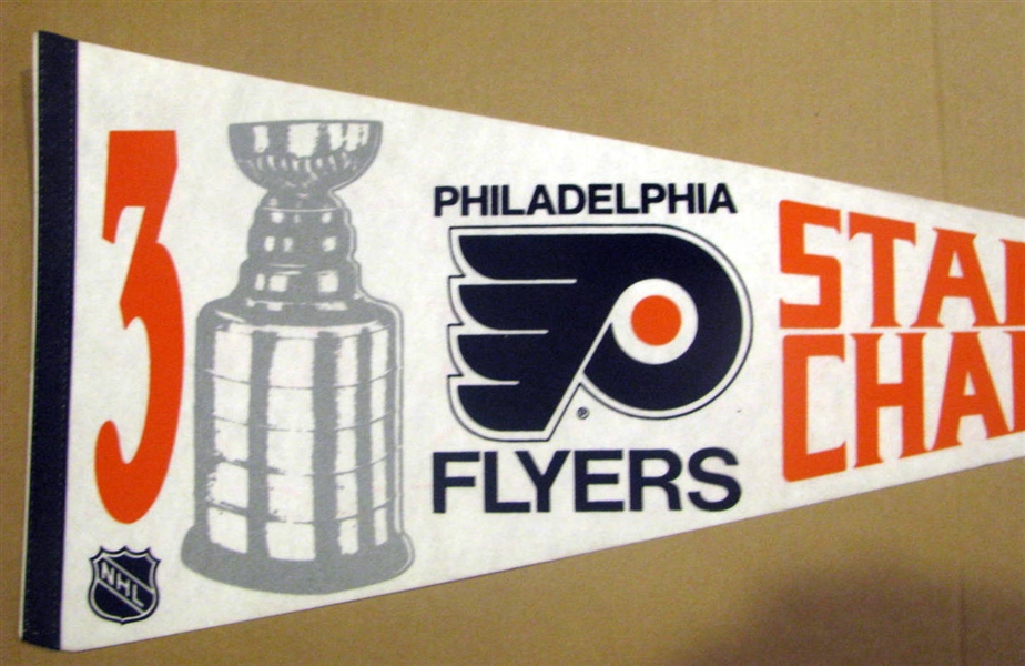 VINTAGE PHILADELPHIA FLYERS PENNANTS - 2 